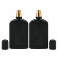 100ml Black & Gold Perfume Bottle - White Background