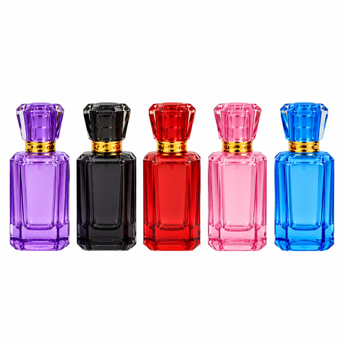 15ml Multi-Colour Perfume Bottles - White Background