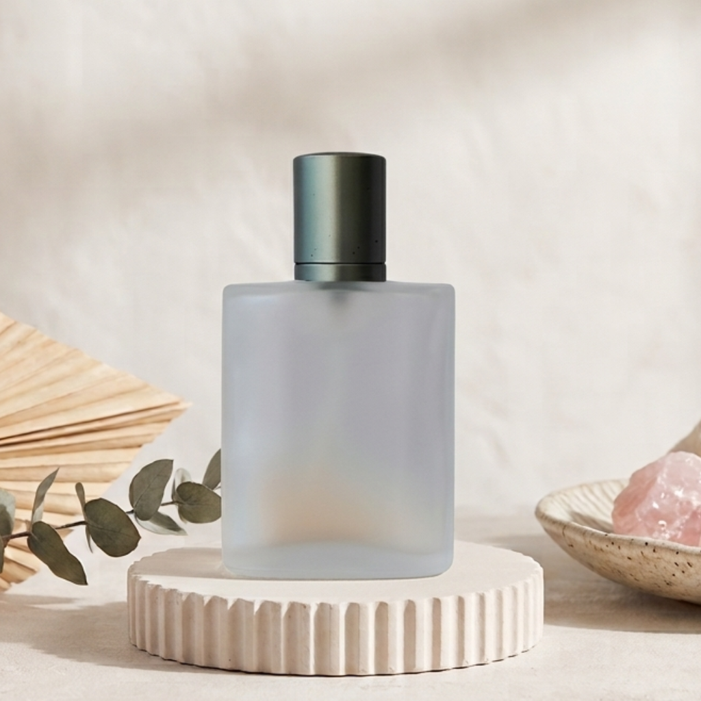 Screw Top Perfume Bottle Frosted - 55ml