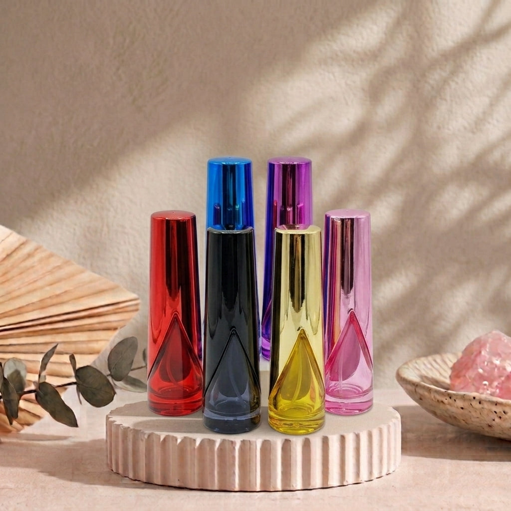 50ml Cylindrical Multi-Colour Perfume Bottles