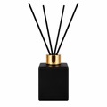 Matt Black Square Reed Diffuser Bottle 100ml