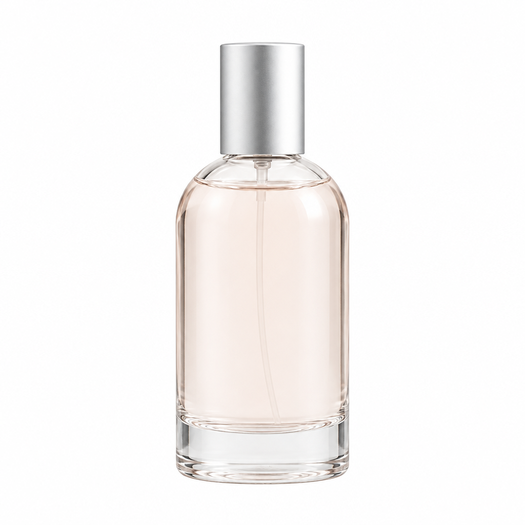Push Pump Perfume Bottle 100ml - White Background